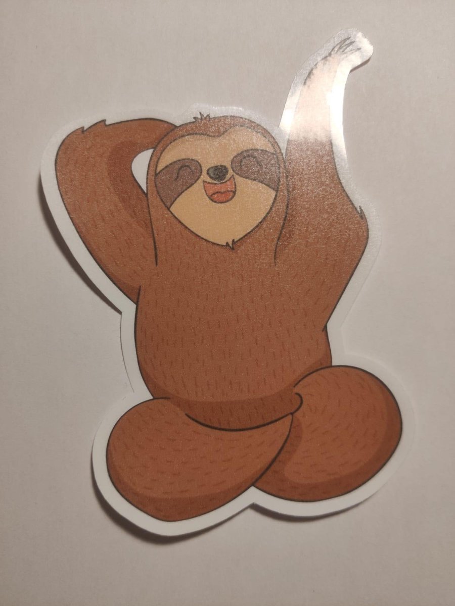 Luiaard Stickers - Gelukkig Lui - Sloth Sticker - Coffee Tea Hot Drink - Schattige Dieren - Luiaards - Journaling - Bullet Journal - Scrapbooking - Leuke Stickers - Laptop Sticker - Telefoon Sticker - Cute - Dieren - Dier - Lief - Happy Lazy Sloth